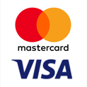 Akceptowane karty płatnicze - Visa, Mastercard